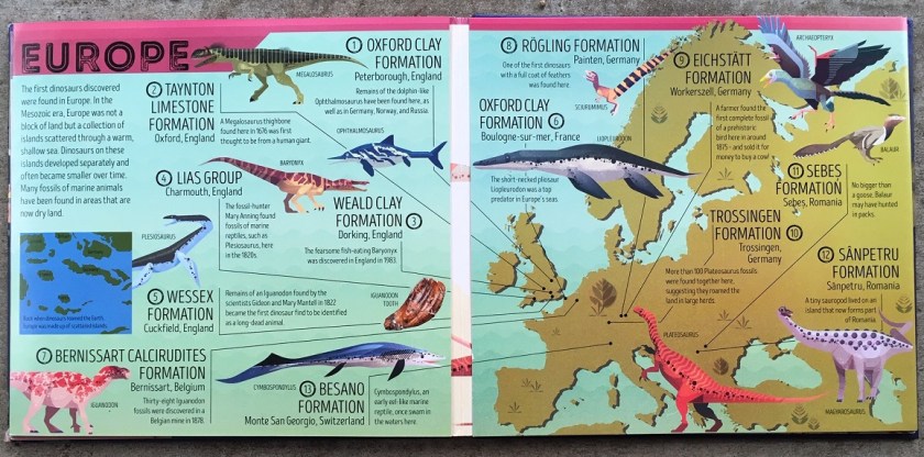 Dinosaur europe map