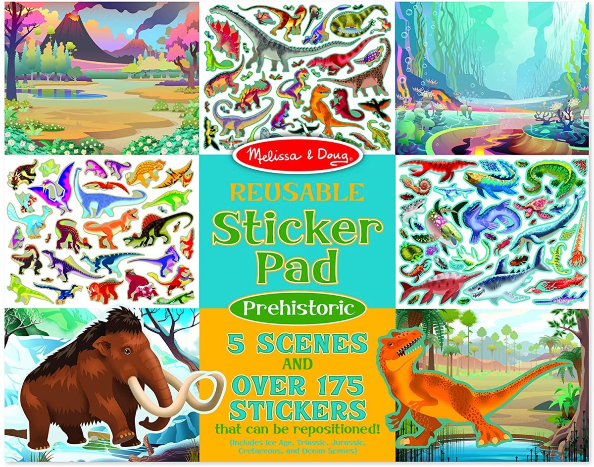 Prehistoric Reusable Sticker Pad main image 1